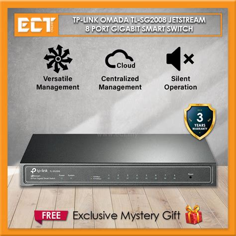 TP Link Omada TL SG2008 JetStream 8 Port Gigabit Smart Switch With 1