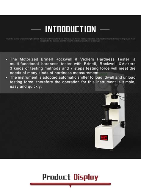 Hbrv D Universal Hardness Tester Brinell Rockwell And Vicker