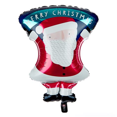 Buy Merry Christmas Santa 28 Inch Foil Helium Balloon For Gbp 399