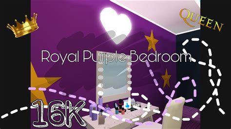 Bloxburg Antique Royal Purple Bedroom 16k Youtube