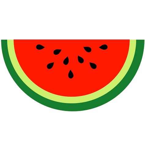 Premium Vector Watermelon Summer Fruit Slice On White