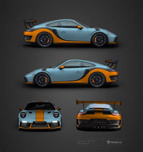 Porsche 911 Gt3 Rsr Gulf Design Wrapstyle