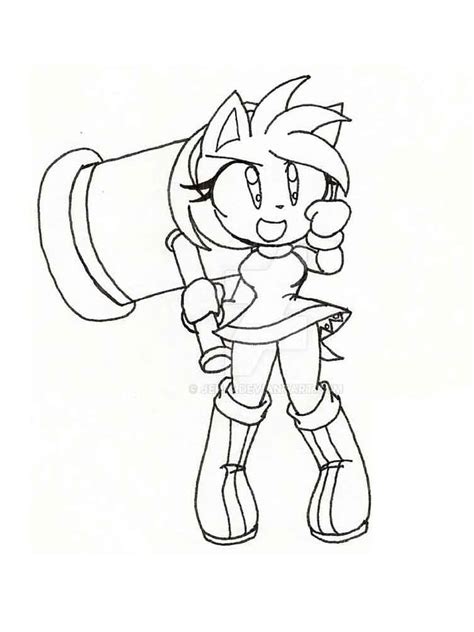 Sonic Generations Amy Rose Character Surfing Mermaid Coloring Pages Images