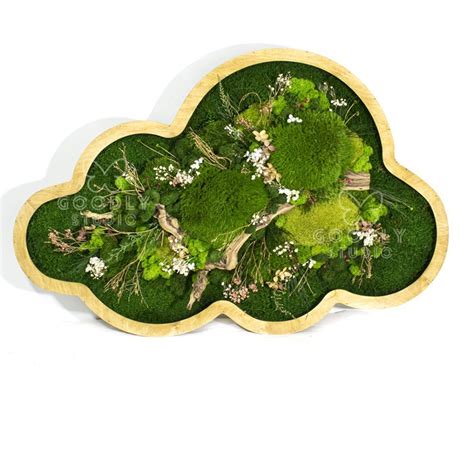 Панно из мха и растений с подсветкой 5.0 ⋆ Goodly - Studio