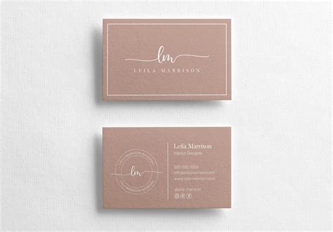 Etsy Business Cards Modern Business Card Template Contemporary