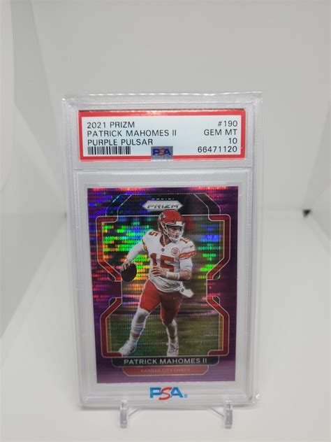 Patrick Mahomes Ii Prizm Purple Pulsar Psa Price Guide