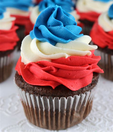 Patriotic Swirl Cupcakes Two Sisters