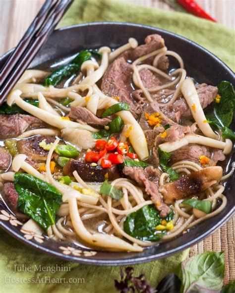 Spicy Asian Beef Noodle Bowl Recipe Hostess At Heart