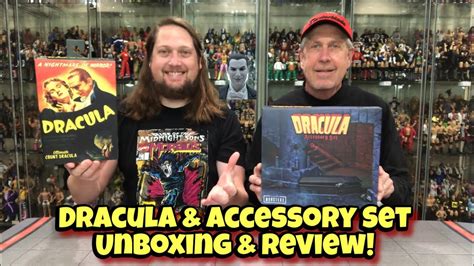 NECA Universal Monsters Dracula Black White Accessory Set Unboxing