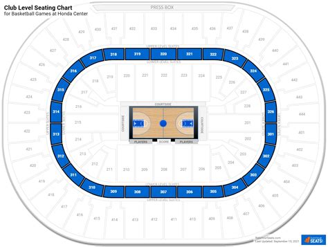 Honda Center Anaheim Seating Chart Basketball Elcho Table