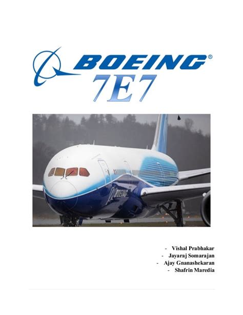 Boeing 7E7 a financial analysis