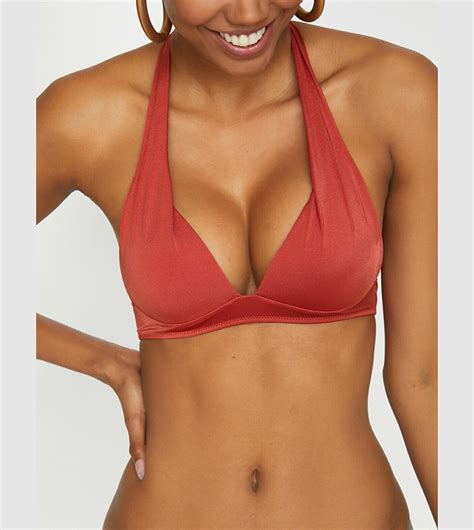 Buy Koton Solid Bikini Top In Brown Thstreet Kuwait