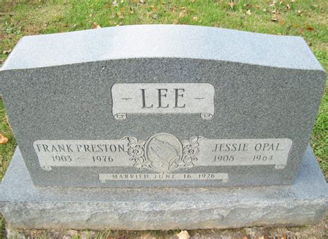 Jessie Opal Chancey Lee Find A Grave Memorial