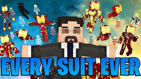 Every Iron Man Suit In Minecraft Legends Mod Minecraft Youtube