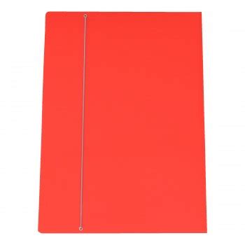 Cartellina Con Elastico Cartone Plastificato X Cm Rosso