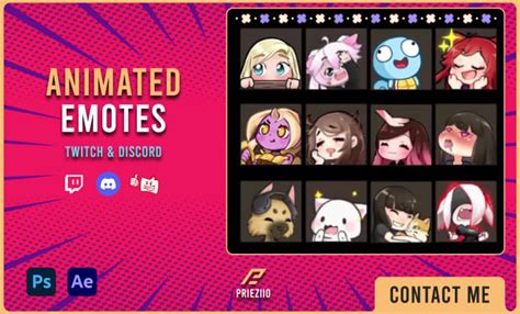 Animate Your Static Emotes For Twitch Discord And Bttv By Prieziio