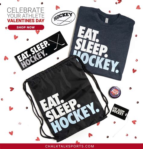 Hockey Swag Bagz Eat Sleep Hockey Chalktalksports In 2021 Hockey Hockey Ts Hockey Shop