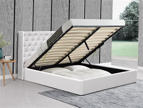 Willsoon Furniture Modern Bed Design With Button Side Wing Double King