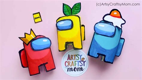 Diy Among Us Craft Using Cardboard Rolls Artsy Craftsy Mom