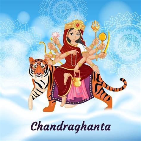 Navratri Day Maa Chandraghanta Bhog Mantra And Images