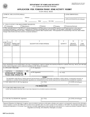 Fillable Online Department Of Homeland Security Omb Control Number