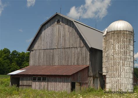 One Silo Farm And Barn Farm Images Old Farm Equipment Old Farm