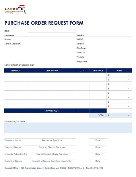 Free Purchase Order Templates Excel Doc Templatearchive