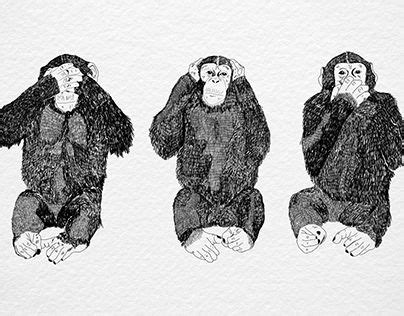 Three Monkeys - Illustration