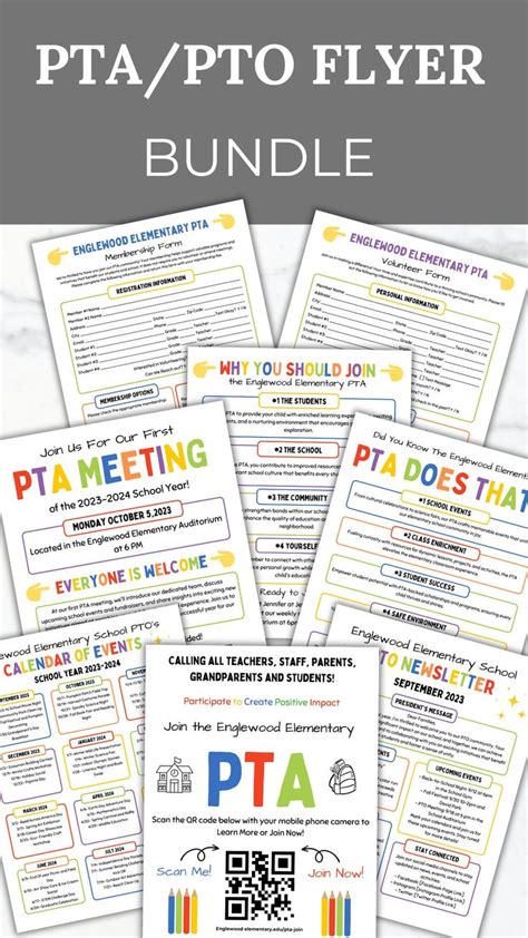 Editable Pta Flyer Bundle Pta Hand Out Templates Why Join The Pta