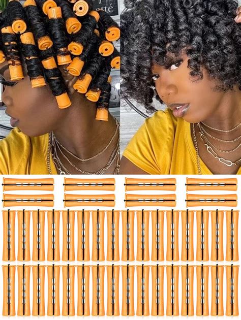 40pcs Perm Rods Set Create Natural Waves Curls With 4 Sizes Of Hair