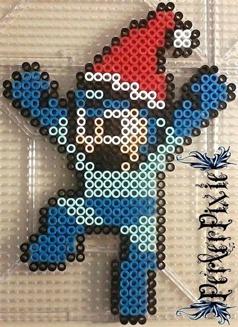 Megaman Perler Beads By Perlerpixie On Deviantart Perler Beads Hot Sex Picture