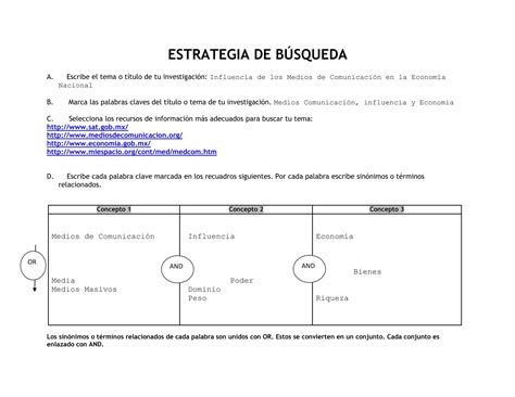 Formato De Estrategia De B Squeda Ppt