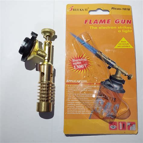 Jual Flame Gun Gas Torch Blow Torch Kepala Las Manual Kuningan Ricas