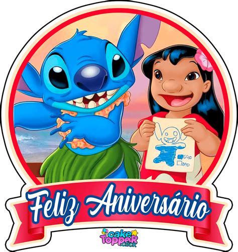 Toppers De Bolo Lilo And Stitch Para Imprimir