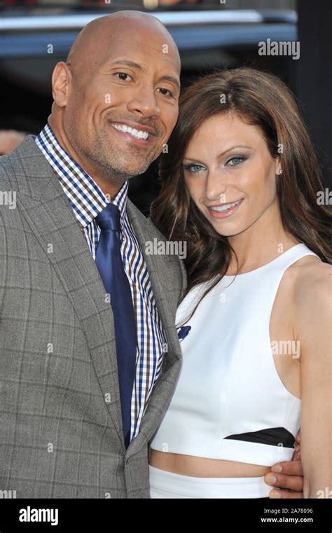 Los Angeles Ca July 23 2014 Dwayne Johnson And Girlfriend Lauren