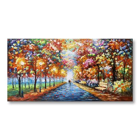 Handmade 3D Textured Landscape Oil Painting on Canvas - Painting and Oil Painting price