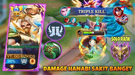 Damage Hanabi Sakit Banget Kalau Pakai Build Ini Solo Rank Lawan