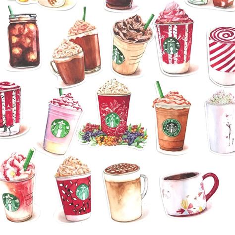 Pin By Jjs Passions On ⛈aesthetic⛈ Starbucks Art Coffee Stickers