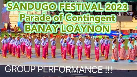 Banay Loaynon Loay Bohol Group Performance Parade Of Contingent