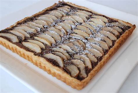 Tarte poires frangipane chocolat cf C Felder pâte feuilletée au Cook