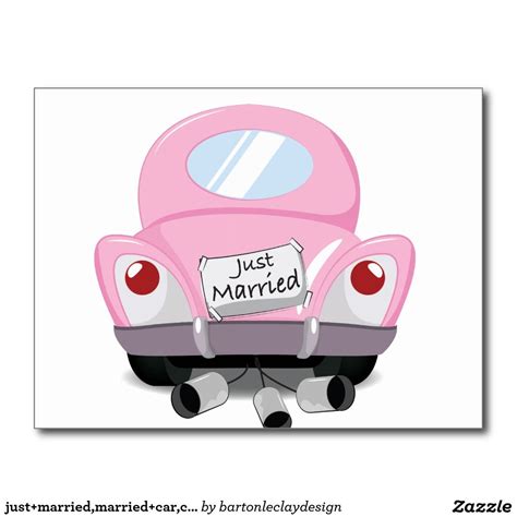 just+married,married+car,cartoon+marriage+car,marr postcard | Car ...