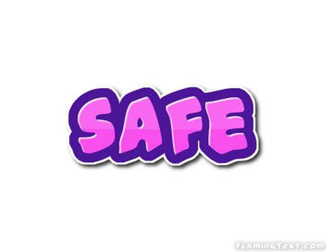 safe Logo | Free Logo Design Tool from Flaming Text