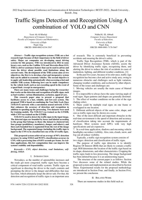 Pdf Traffic Signs Detection And Recognition Using A Combination Of