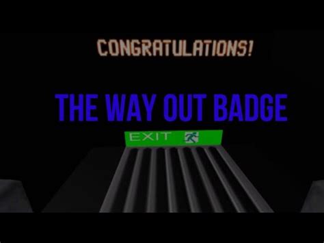 How To Get The Way Out Badge On Roblox Survive And Kill The Killers In