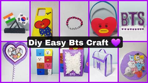 Diy Easy Bts Craft Ideas Bts Room Decor Ideas How To Make Bts Craft