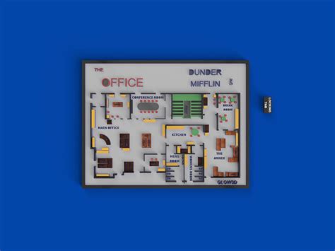 Archivo Stl Plano De La Oficina Dunder Mifflin Inc 👾 3mf Y Step ・diseño De Impresión En 3d