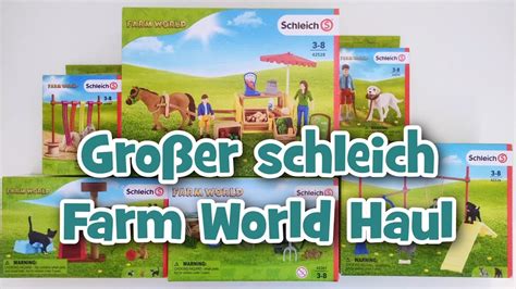 Unsere Schleich Welt wächst Großer schleich Farm World Haul