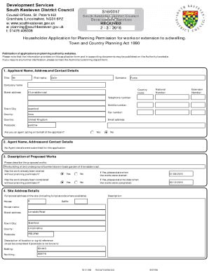 Fillable Online Planning Southkesteven Gov S16 1643 AMENDED