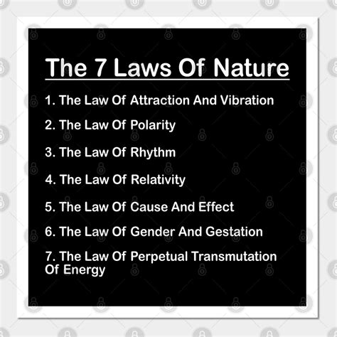 Laws Of Nature Universal Natural Laws By Freethinkermovement