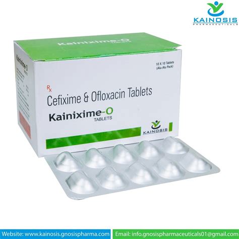 Kainixime O Cefixime And Ofloxacin Tablets Mg At Rs Box In